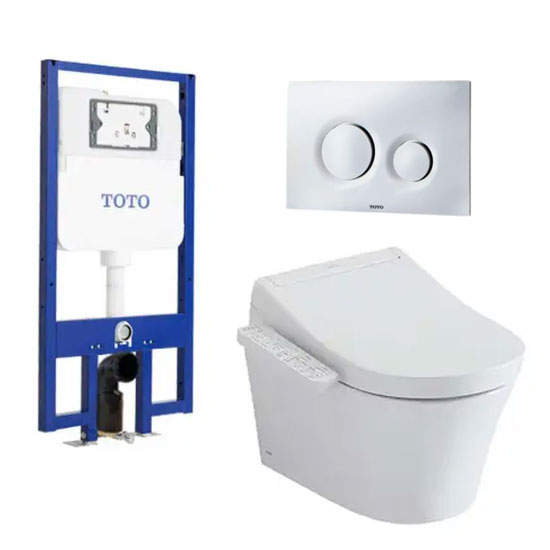 Bồn cầu TOTO CW553C/TCF33370GAA/ WH172AT/TCA465/MB174P treo tường