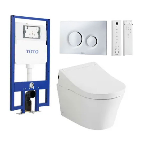 Bồn cầu TOTO CW553C/TCF34570GAA/ WH172AAT/ TCA502/MB174P#SS treo tường