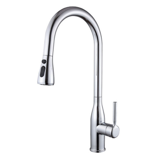 Vòi rửa bát Kosco CO 5619 dây rút nóng lạnh