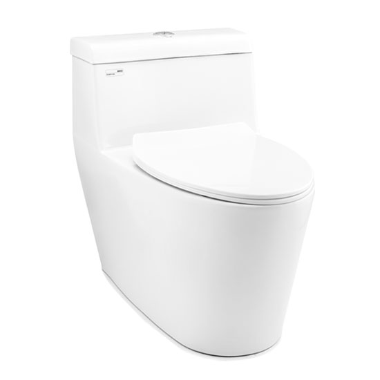 Bồn cầu Ecod EB088 liền khối nắp êm