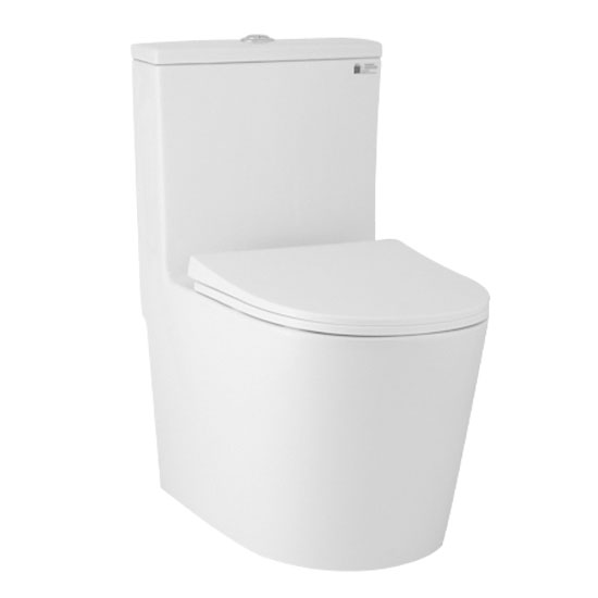 Bồn cầu Ecod EB117 liền khối nắp êm