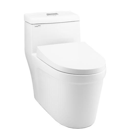 Bồn cầu Ecod EB270 liền khối nắp êm