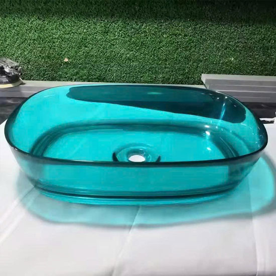 Chậu rửa lavabo Sewo SE-2705 đá xuyên sáng