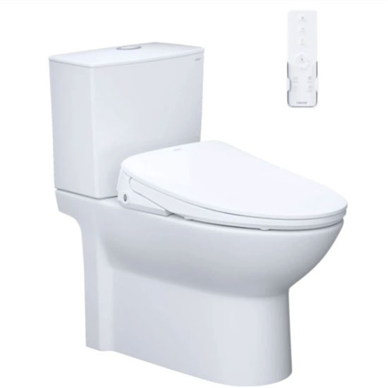 Bồn cầu Caesar CD1340+TAF710H nắp điện tử