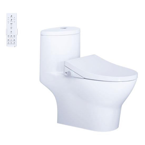 Bồn cầu Caesar C1375F+TAF512H nắp điện tử