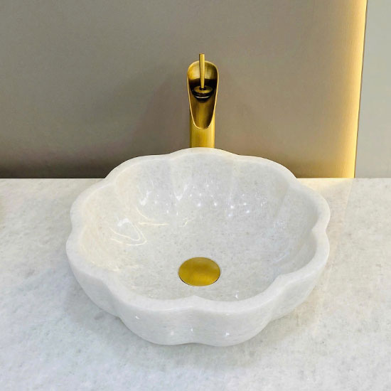 Chậu rửa lavabo Eximstone DK31 đá mable