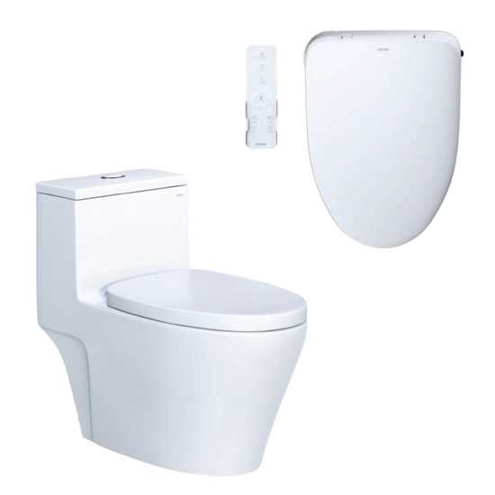 Bồn cầu Caesar C1356F+TAF710H nắp điện tử