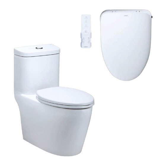 Bồn cầu Caesar C1364F+TAF710H nắp điện tử