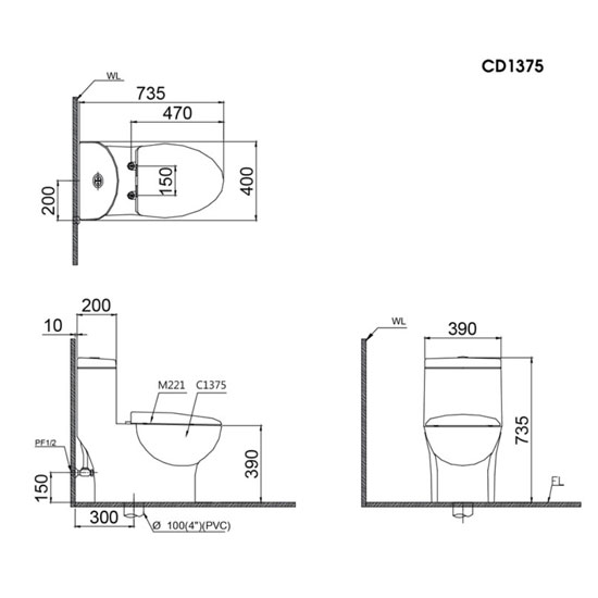 bon-cau-Caesar-C1375F+TAF610H