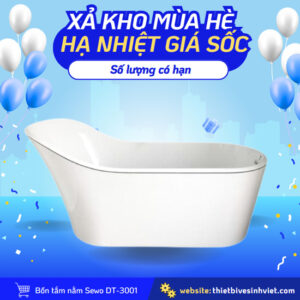 Bồn tắm Sewo DT-3001 kích thước dài 1m7