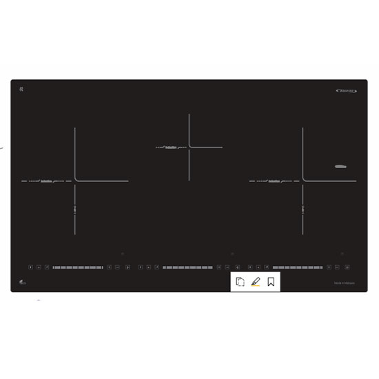 Bếp từ Faster FS 773E ba vùng nấu