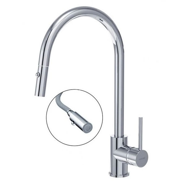 Vòi bếp lạnh gắn chậu Caesar K079C dây rút