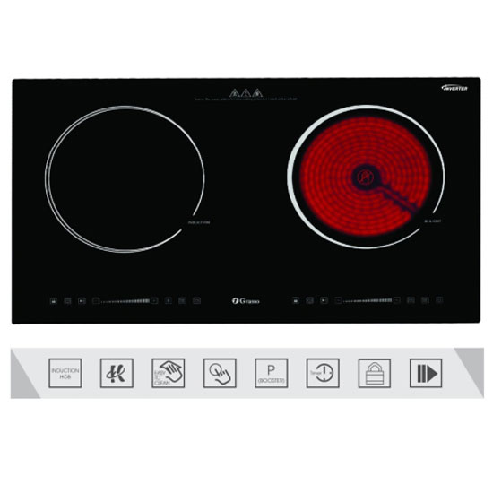 Bếp điện từ Grasso GS3-207 2 vùng nấu hỗn hợp Bếp điện từ Grasso GS3-207 2 vùng nấu hỗn hợp