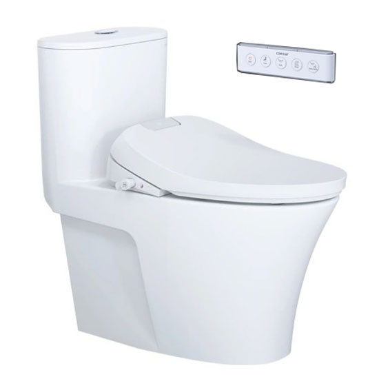 Bồn cầu Caesar C1395F+TAF610H nắp điện tử