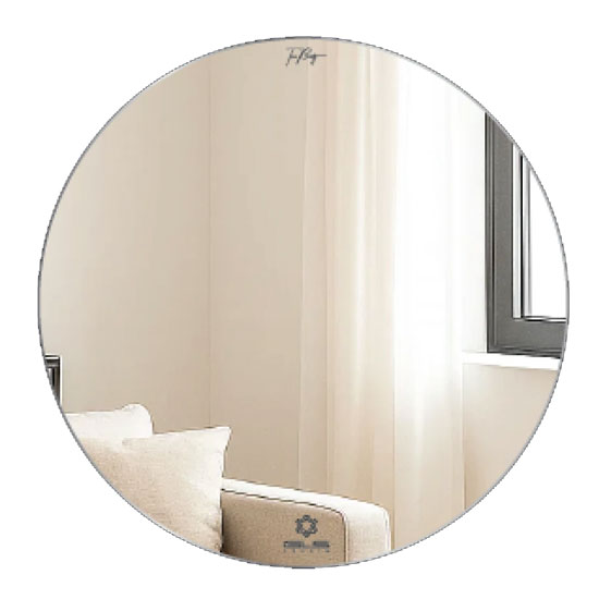 Gương phòng tắm GLS BF5BC80 mài cạnh đứng