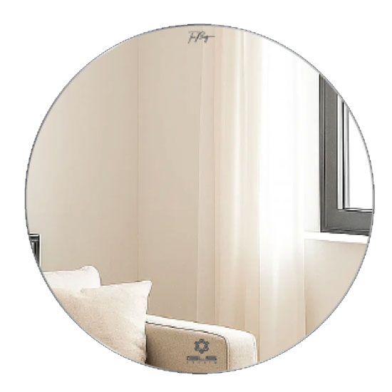 Gương phòng tắm GLS BF5SC80 mài cạnh đứng