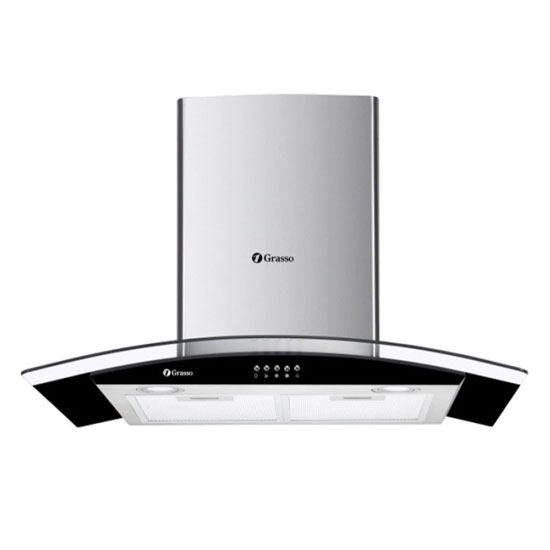 Máy hút mùi Grasso GS-670 kính cong