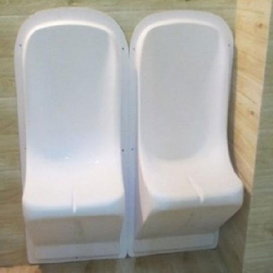 Ghế phòng tắm xông hơi ướt composite trắng