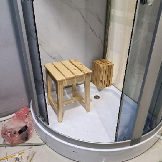 Ghế phòng tắm xông hơi ướt gỗ thông