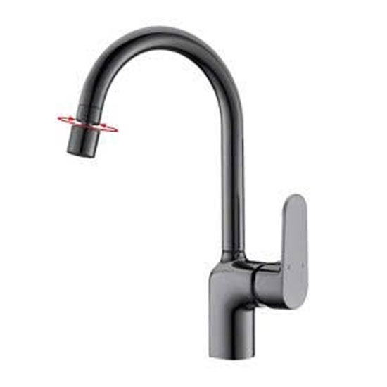 Vòi rửa bát Sewo 7058-1F nóng lạnh màu ghi