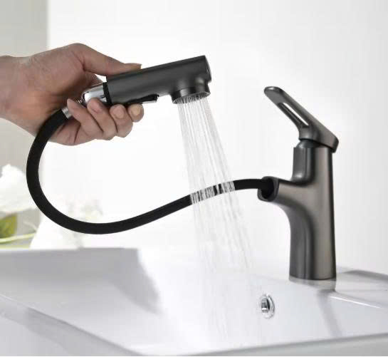 Vòi rửa lavabo Sewo Vòi rửa lavabo Sewo H-5000F dây rút nóng lạnh mô tả