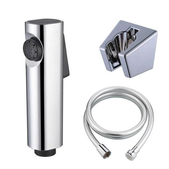 Vòi xịt vệ sinh Miken XB095 dây nhựa mạ