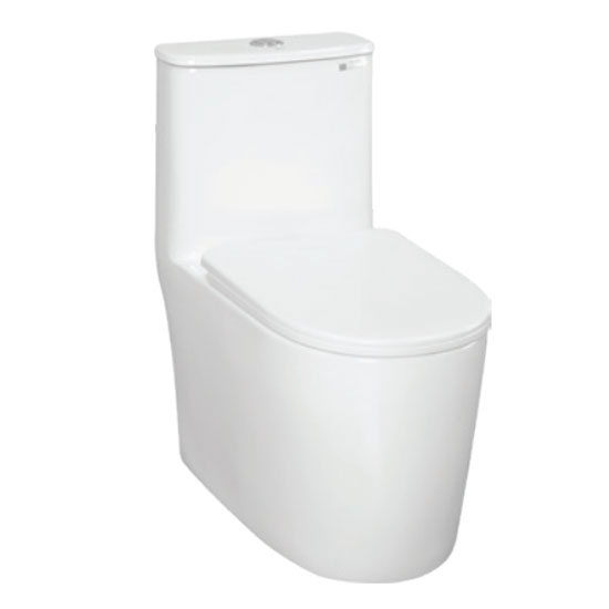 Bồn cầu Ecod EB555 liền khối nắp êm