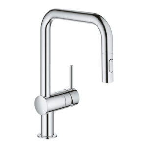Vòi rửa bát Grohe 32322002 nóng lạnh dây rút