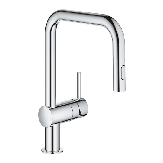 Vòi rửa bát Grohe 32322002 nóng lạnh dây rút