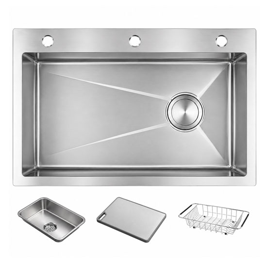 Chậu rửa bát Caesar KSH01H075SX 1 hố