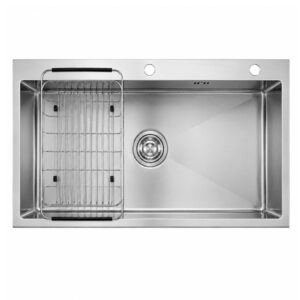 Chậu rửa bát Caesar KSH01H082SE 1 hố mài vát cạnh