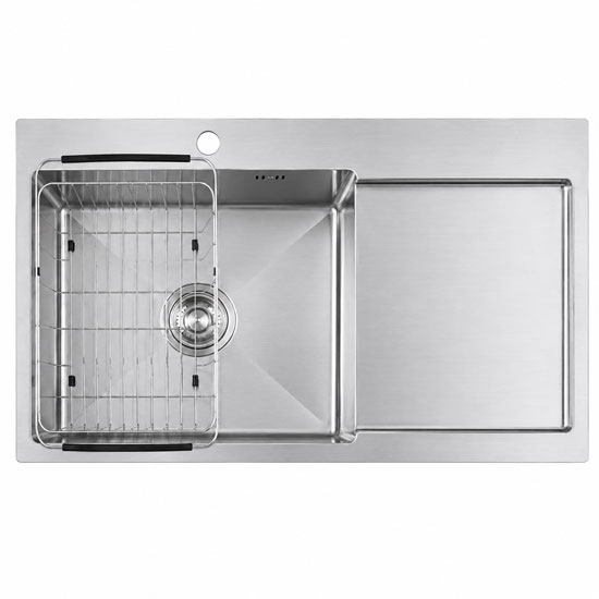 Chậu rửa bát Caesar KSH21H082SX 1 hố