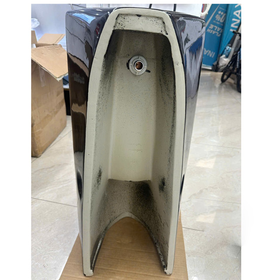 Bồn tiểu nam NP 617 đặt sàn màu đen men bóng Bồn tiểu nam NP 617 đặt sàn màu đen men bóng