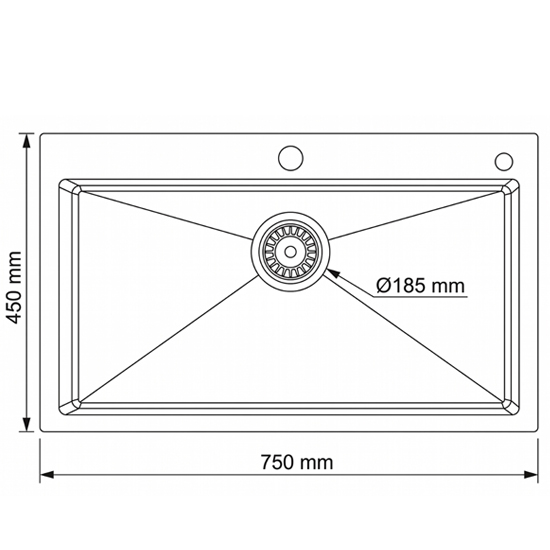 Chậu rửa bát Shoider MSD-7545 1 hố tặng kèm chậu nhỏ Chậu rửa bát Shoider MSD-7545 1 hố tặng kèm chậu nhỏ