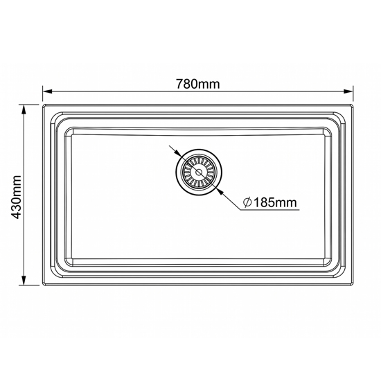 Chậu rửa bát Shoider ESD-7843 1 hố lớn giật bậc Chậu rửa bát Shoider ESD-7843 1 hố lớn giật bậc