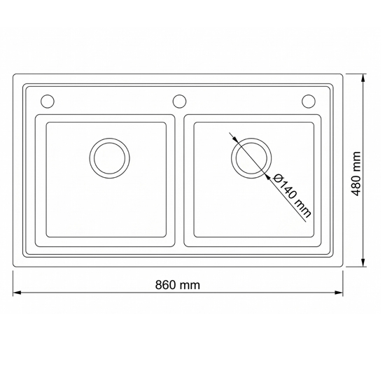 Chậu rửa bát Shoider ASD-8648 2 hố Tặng chậu phụ Chậu rửa bát Shoider ASD-8648 2 hố Tặng chậu phụ