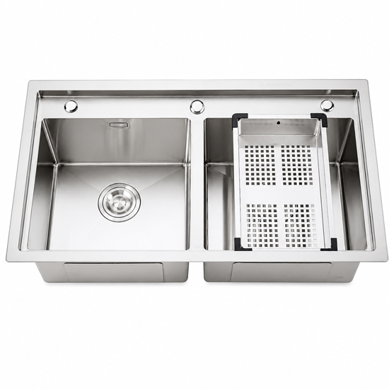 Chậu rửa bát Shoider ASD-8648 2 hố Tặng chậu phụ Chậu rửa bát Shoider ASD-8648 2 hố Tặng chậu phụ
