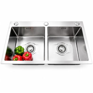 Chậu rửa bát Shoider LUXSD-8245 inox 304 2 hố cân