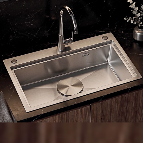 Chậu rửa bát Shoider MSD-7848 1 hố lớn giật bậc Chậu rửa bát Shoider MSD-7848 1 hố lớn giật bậc