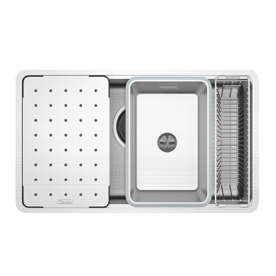 Chậu rửa bát Konox Workstation Sink Dekor 8044SU