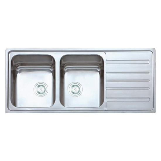 Chậu rửa bát 2 hố Konox European sink Artusi KS11650 1D bàn phải
