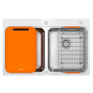 Chậu rửa bát Konox R50 Tari 7851TD 2 hố cân
