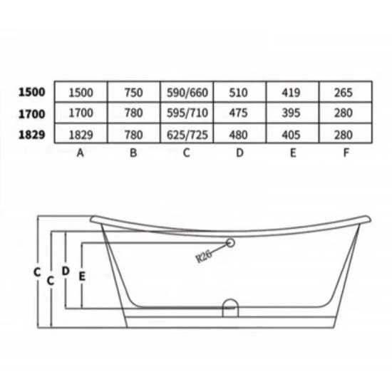 Bồn tắm gang SW Dauer SW-2705 màu đồng Bồn tắm gang SW Dauer SW-2705 màu đồng