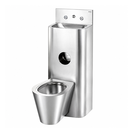 Bồn cầu inox SW Dauer SW433-90 kết hợp chậu rửa