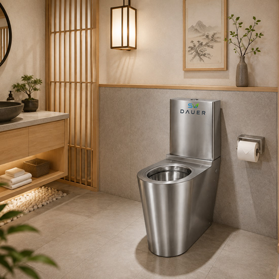 Bồn cầu inox SW Dauer SW598 xả nhấn Bồn cầu inox SW Dauer SW598 xả nhấn