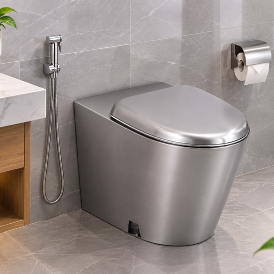 Bồn cầu inox SW Dauer SW601 thoát ngang Bồn cầu inox SW Dauer SW601 thoát ngang