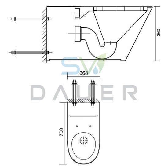 Bồn cầu inox SW Dauer SW604 Bồn cầu inox SW Dauer SW604