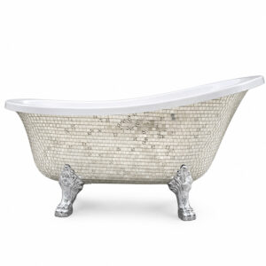 Bồn tắm SW Dauer SW8015 chân rồng ốp kính dài 1m6