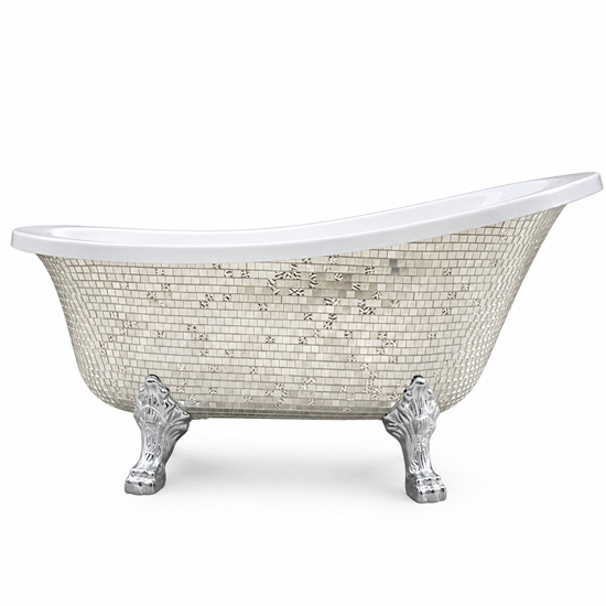 Bồn tắm SW Dauer SW8015 chân rồng ốp kính dài 1m5