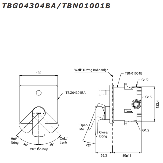 van-gat-gu-nong-lanh-toto-tbg04304ba-tbn01001b